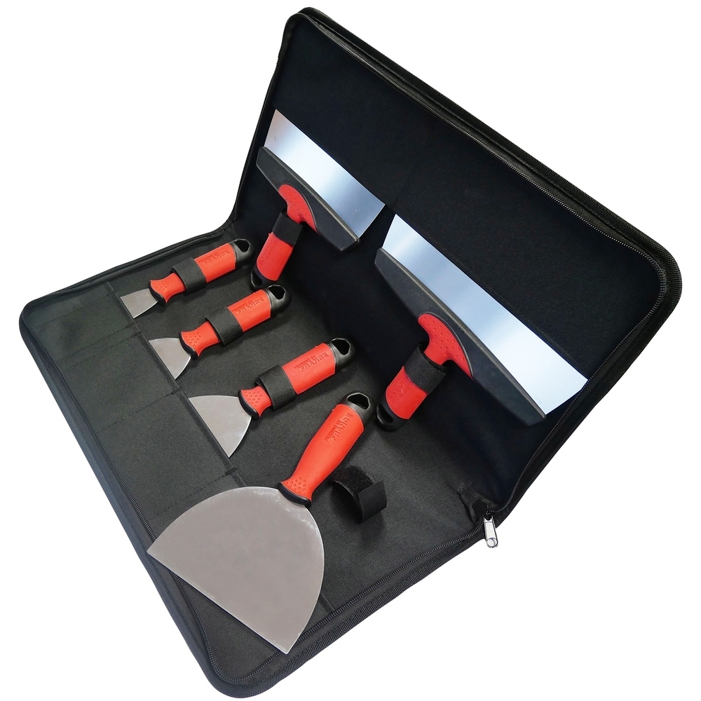 Sacoche de 6 couteaux à enduire (4/8/10/15/20/24cm) - TALIAPLAST - 440439