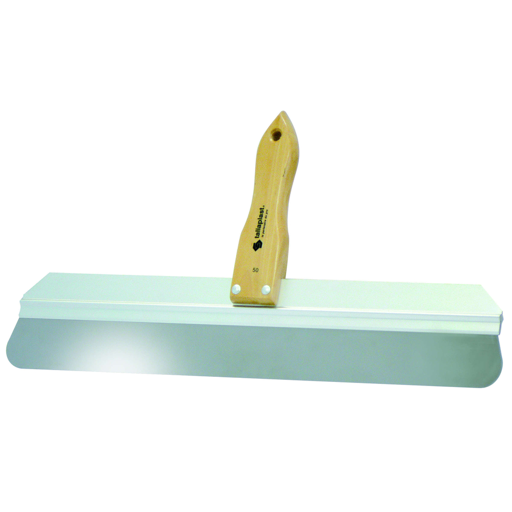 Couteau à enduire manche bois lame souple 50 CM à angles arrondis TALIAPLAST-440826