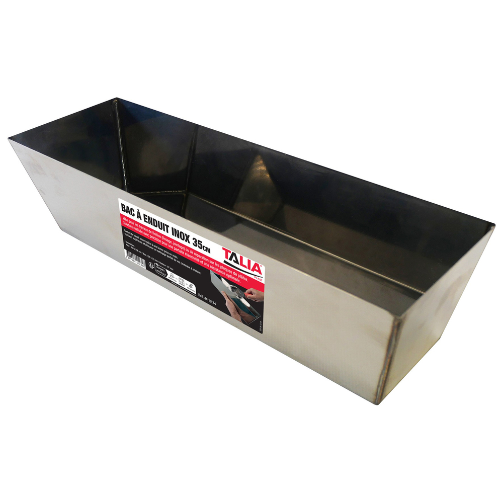BAC A ENDUIT INOX 350X106MM TALIAPLAST - 441234