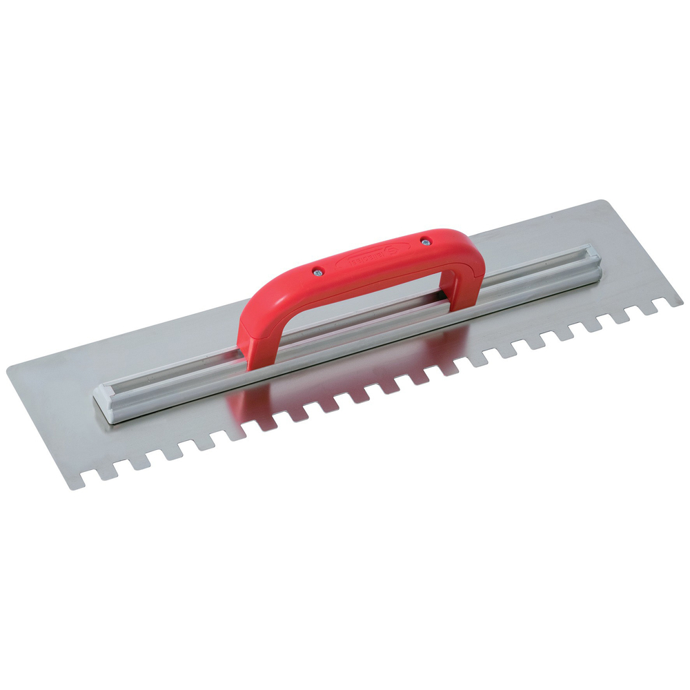 Platoir a colle inox 49x11,5 dents carrees 12mm TALIAPLAST - 441423