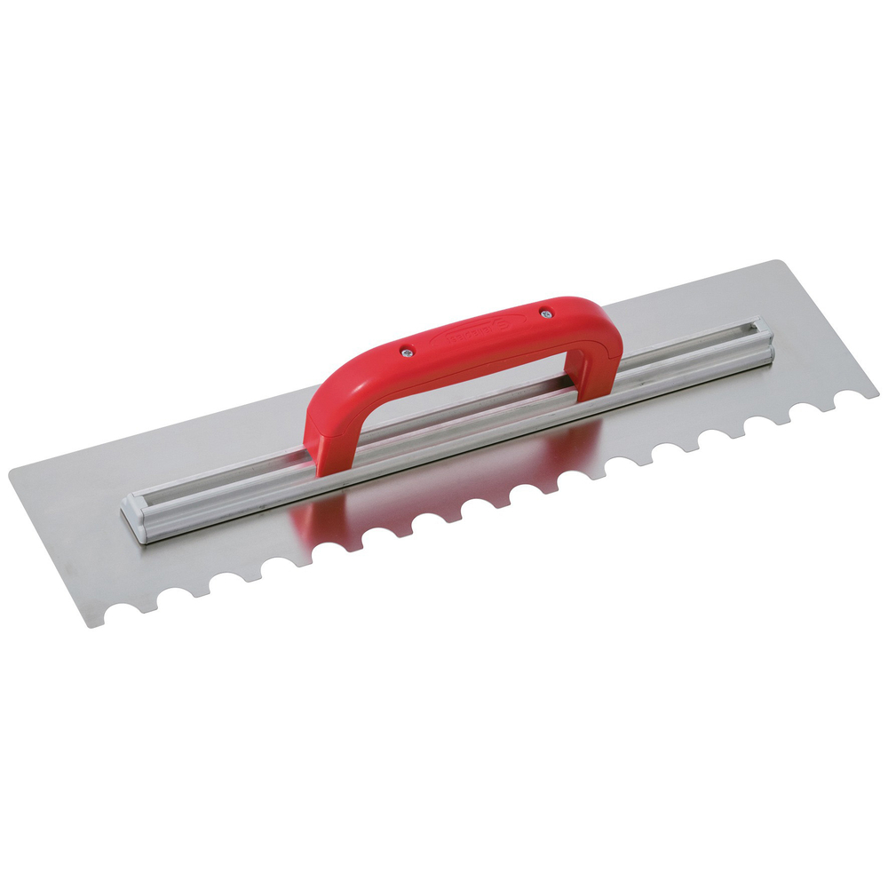 Platoir a colle inox 49x11,5 dents demi-lune 20x10mm TALIAPLAST - 441426