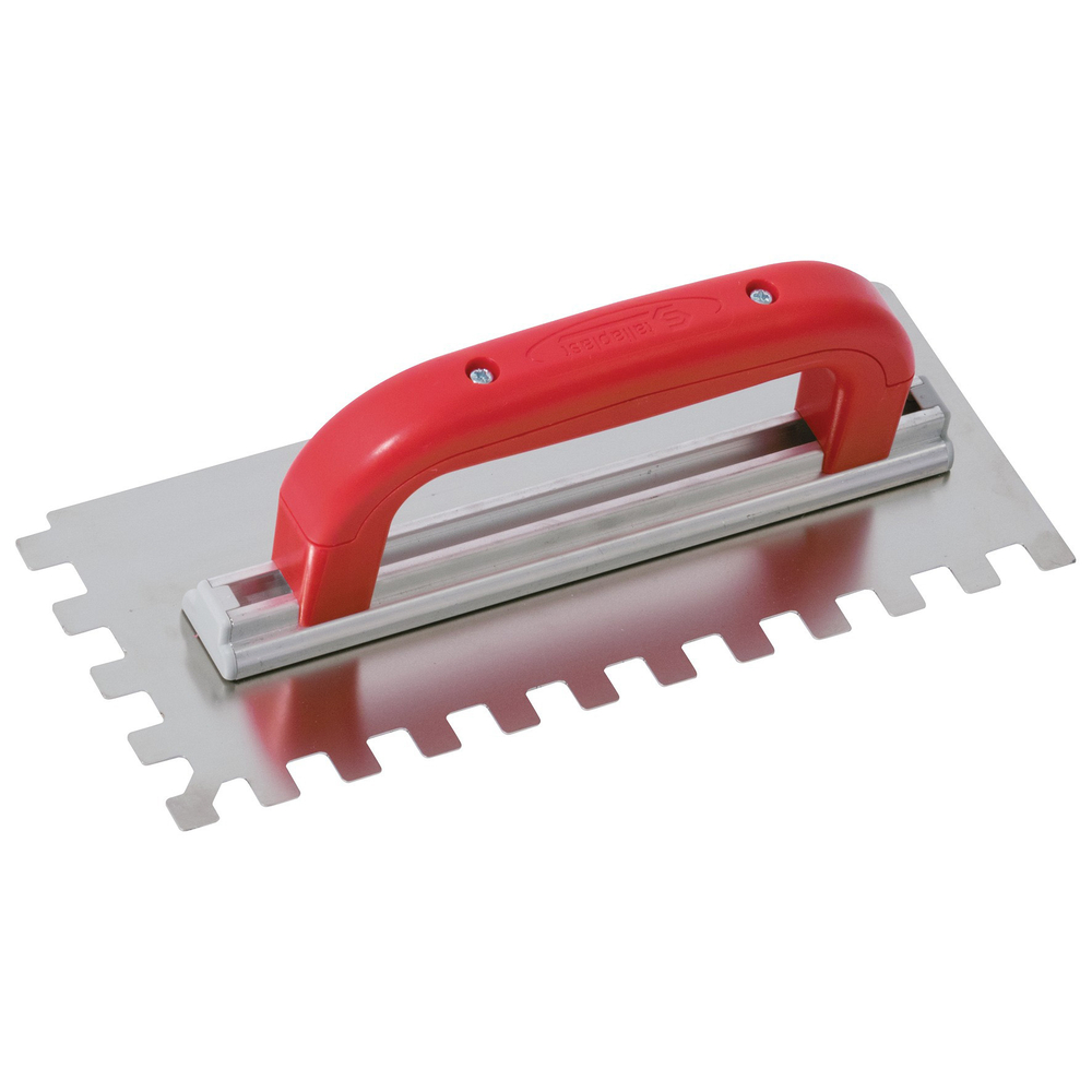 Platoir a colle inox 28x11 dents carrees 12mm TALIAPLAST - 441430