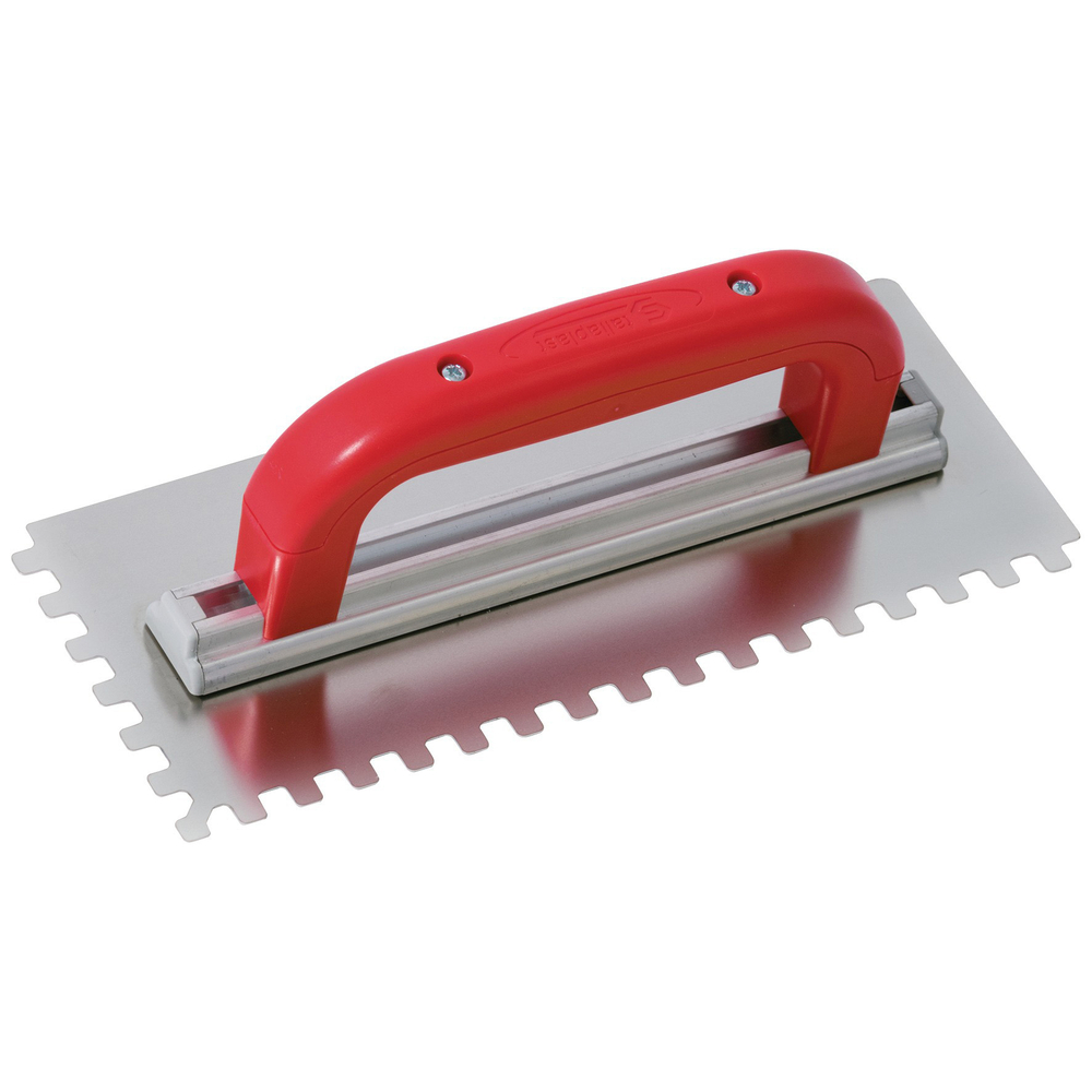 Platoir a colle inox 28x11 dents carrees 8mm TALIAPLAST - 441432