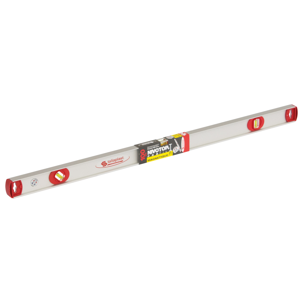 Niveau profilé NIVOTOP en aluminium profil I magnétique Longueur 100 cm TALIAPLAST - 450423