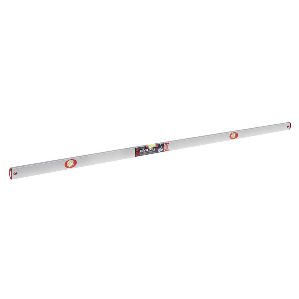 NIVEAU 'NIVOTOP' ALUMINIUM RECTANGULAIRE 3 FIOLES 120CM TALIAPLAST - 450606