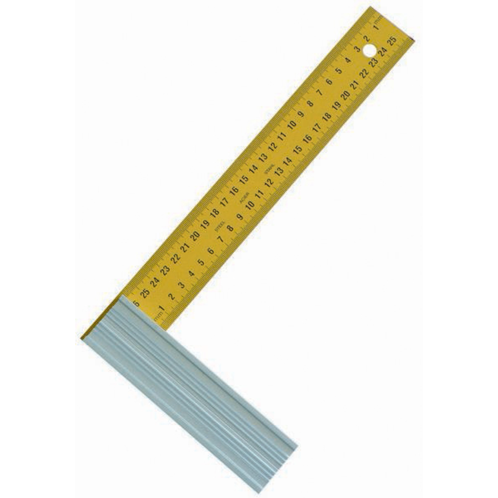EQUERRE DROITE LAME ACIER TALON ALU 300MM TALIAPLAST - 460922