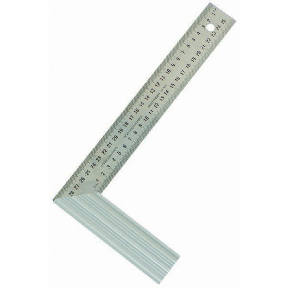 EQUERRE DROITE ET D'ONGLET LAME INOX TALON ALU 400MM TALIAPLAST - 460937