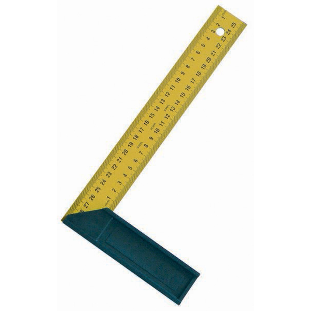 EQUERRE DROITE ET D'ONGLET LAME ACIER TALON PLAST 250MM TALIAPLAST - 460938