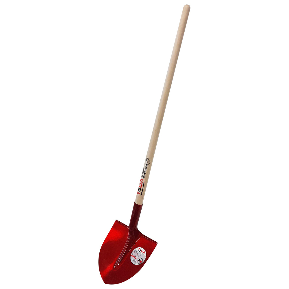 PELLE RONDE 27CM SUPER LEGERE AVEC MANCHE BOIS 130CM 990G - BOIS PLUME TALIAPLAST - 470231