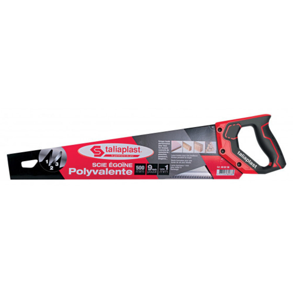 Scie egoine polyvalente 500mm poignee bi-matiere TALIAPLAST - 480238