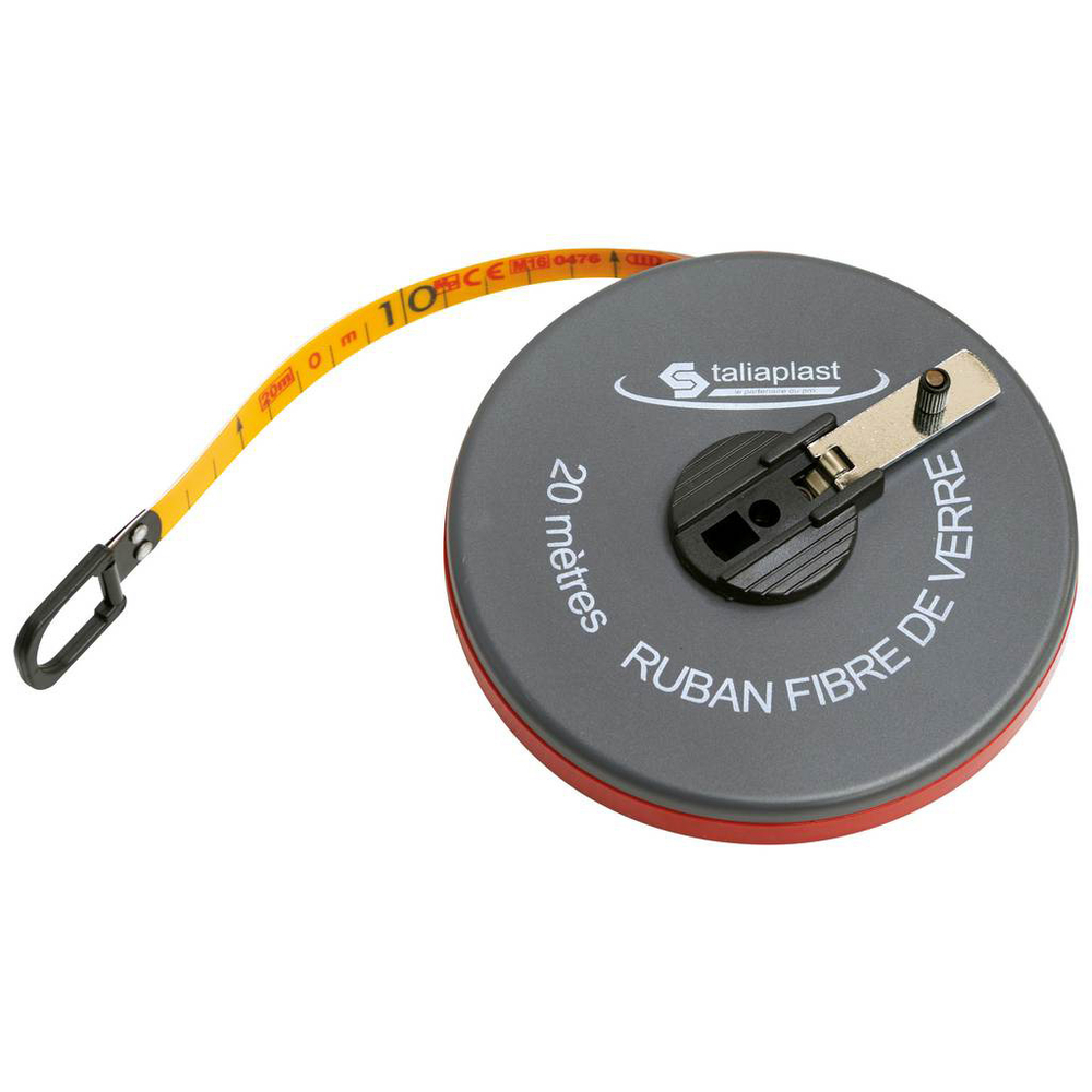 DOUBLE DECAMETRE RUBAN FIBRE BOITIER ABS TALIAPLAST - 490301
