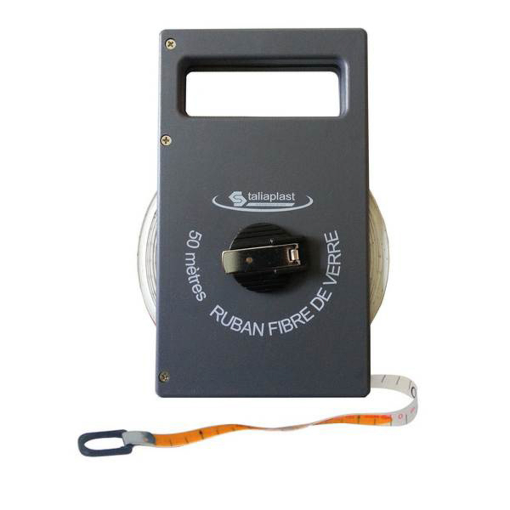 QUINTUPLE DECAMETRE RUBAN FIBRE BOITIER ABS TALIAPLAST - 490308