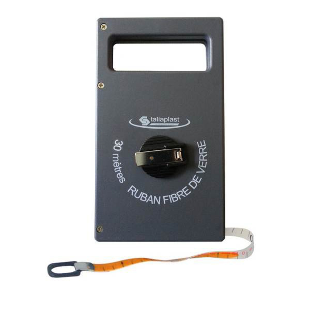 TRIPLE DECAMETRE RUBAN FIBRE BOITIER ABS - TALIAPLAST - 490309