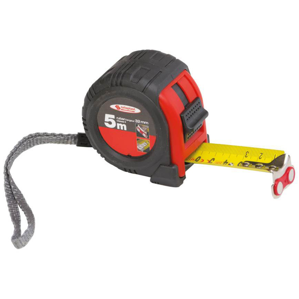 QUINTUPLE METRE AIMANTE BI-MATIERE 32MM TALIAPLAST - 490602