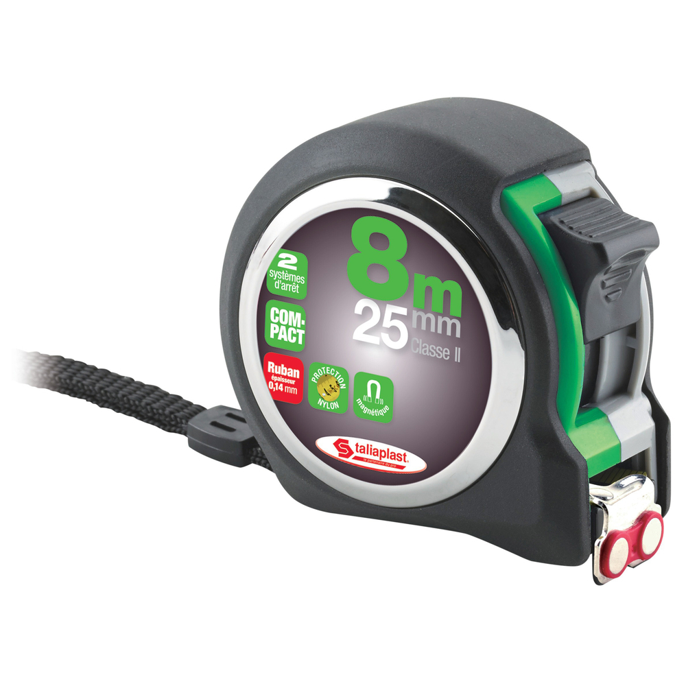 Octuple metre bi mat 8m/25mm aimante TALIAPLAST - 490863