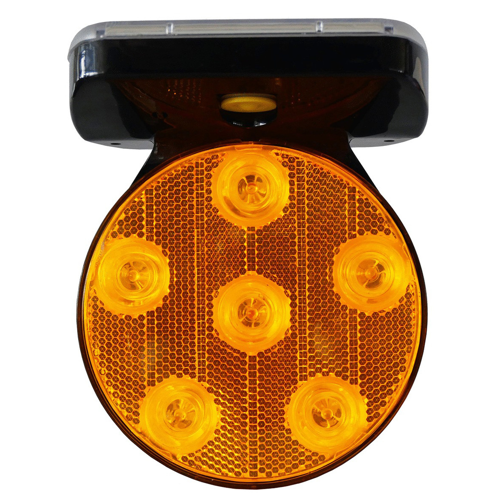 FLASH SOLAIRE MAGNETIQUE 6 LEDS LAMPE CLIGNOTANTE TALIAPLAST - 500208