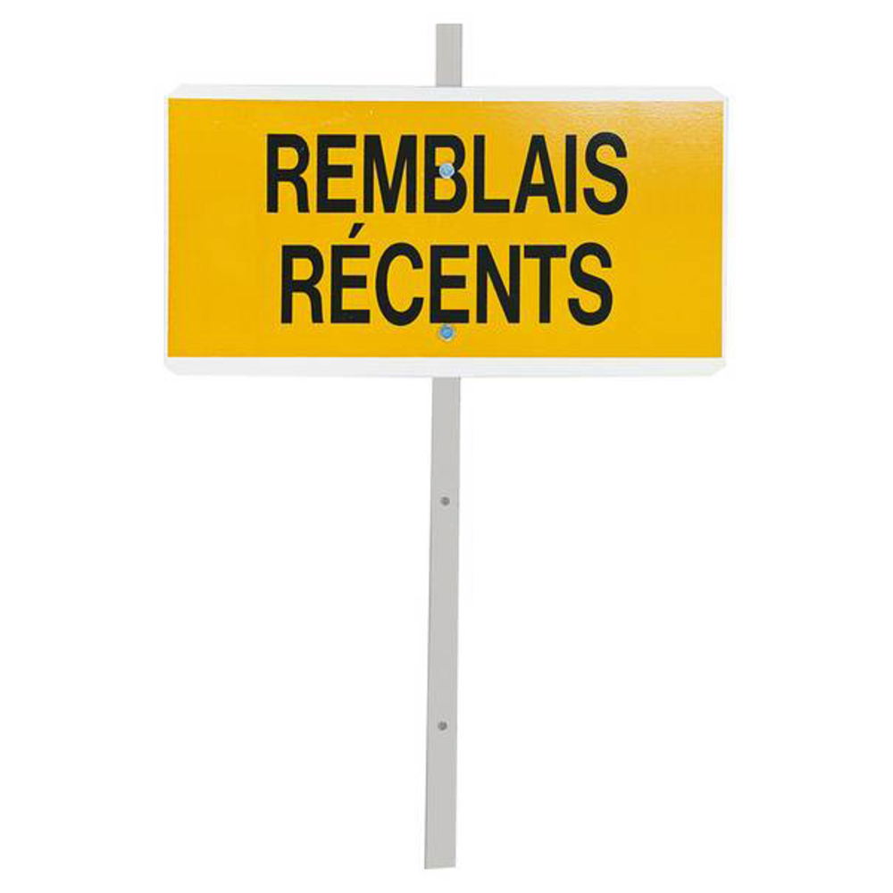 PIQUET 'REMBLAIS RECENTS' AVEC FACE RETROREFLECHISSANTE TALIAPLAST - 520105