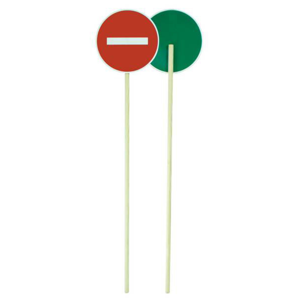 PANNEAU K10 D.30CM L.1,2M NON RETRO SENS INTERDIT+VERT TALIAPLAST - 520203