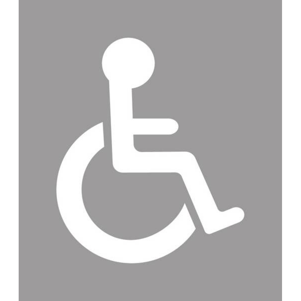 POCHOIR 'HANDICAPE' 50X60CM (SIGNALISATION HORIZONTALE) TALIAPLAST - 520403