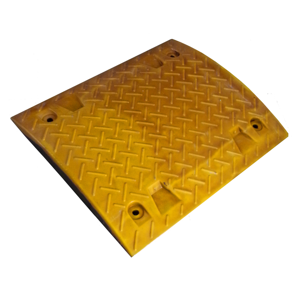Ralentisseurs de limitation de vitesse en zones privées rectangulaire jaune 50 cm TALIAPLAST - 520503
