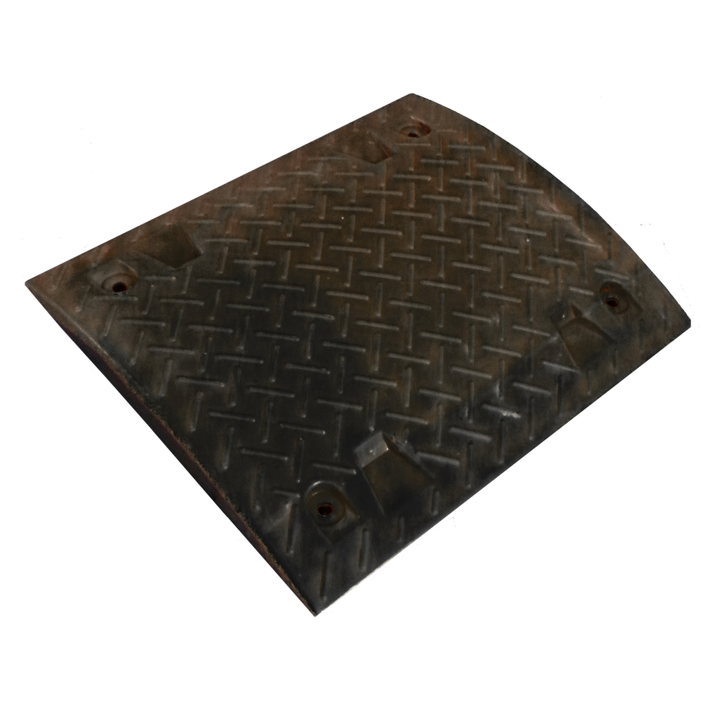 Ralentisseurs de limitation de vitesse en zones privées rectangulaire noire 50 cm TALIAPLAST - 520504