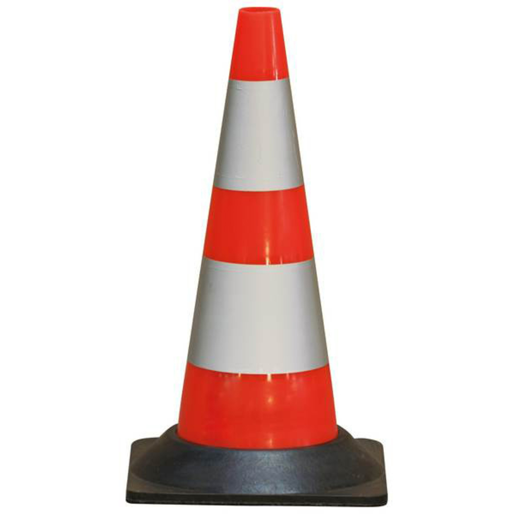 CONE PLASTIQUE FLUO 50CM RETRO CLASSE 2 1,850KG TALIAPLAST - 520801