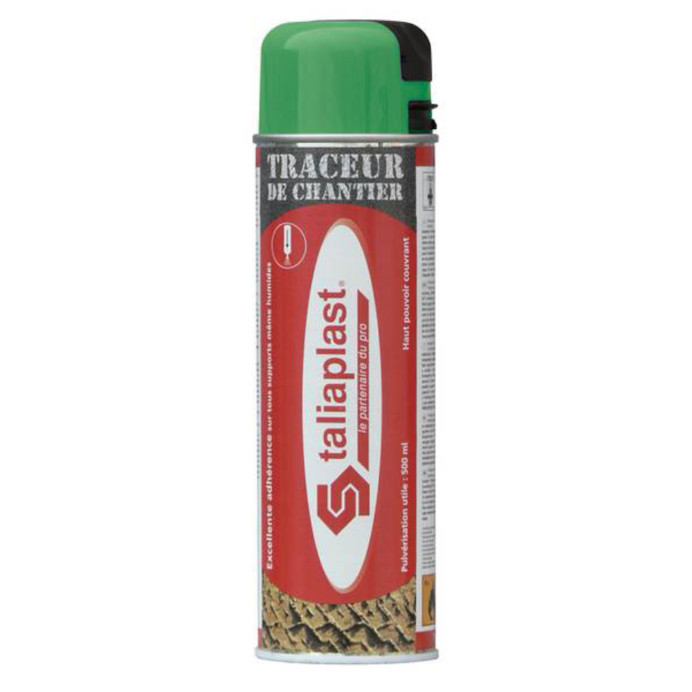 TRACEUR DE CHANTIER 500ML VERT FLUO TALIAPLAST - 521003