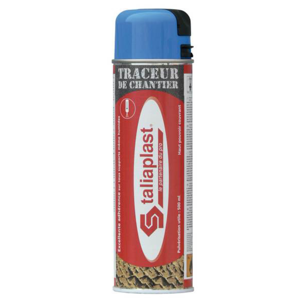 TRACEUR DE CHANTIER 500ML BLEU FLUO TALIAPLAST - 521004