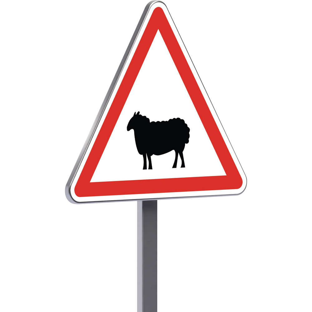 Panneau permanent A15a2 700 c2 passage d'animaux domestiques TALIAPLAST - 521253