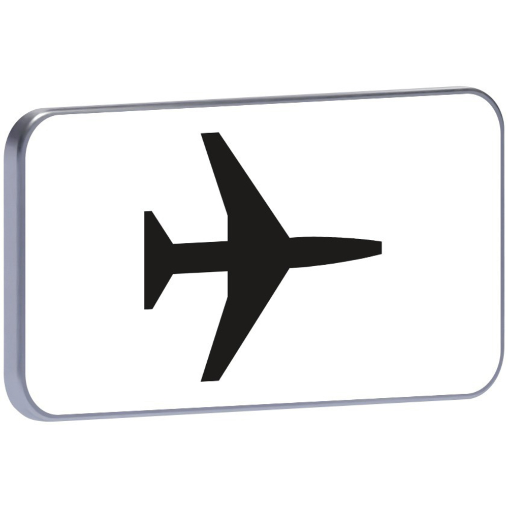 Panneau permanent M9a passage d'avion 500x350 c1 TALIAPLAST - 521404