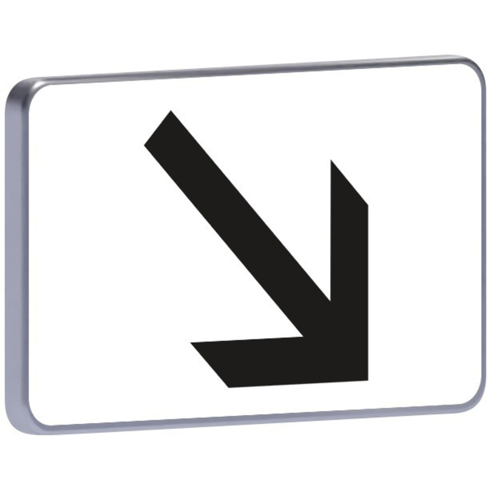 Panneau permanent M3a1 500x300 c1 flèche en bas à droite TALIAPLAST - 521414