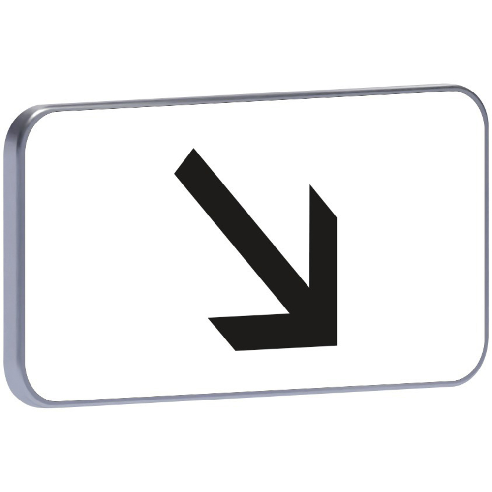 Panneau permanent M3a1 700x350 c1 flèche en bas à droite TALIAPLAST - 521444