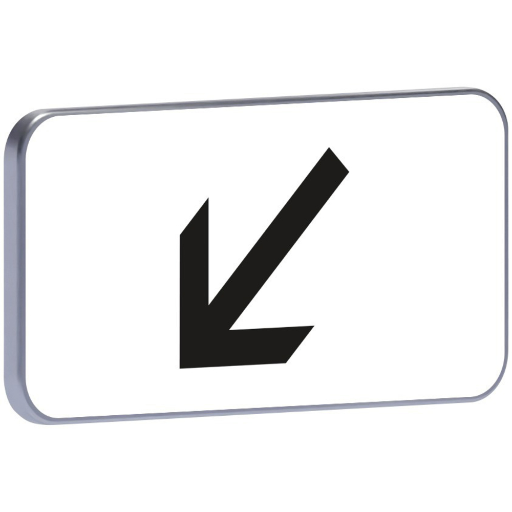 Panneau permanent M3a2 700x350 c1 flèche en bas à gauche TALIAPLAST - 521445