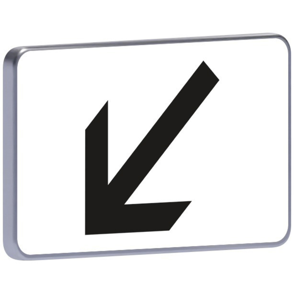 Panneau permanent M3a2 500x300 c2 flèche en bas à gauche TALIAPLAST - 521515