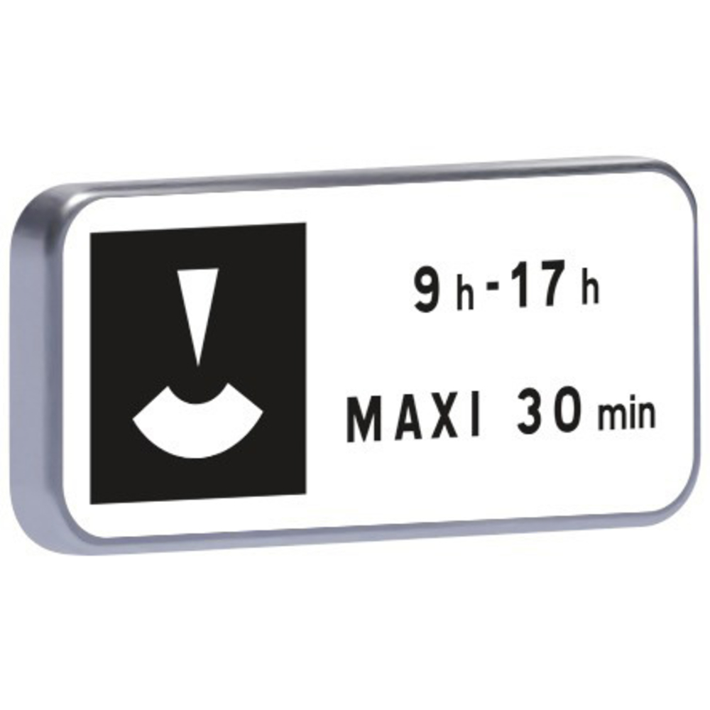 Panneau permanent M6c 350x150 c2 stationnement avec disque TALIAPLAST - 521518
