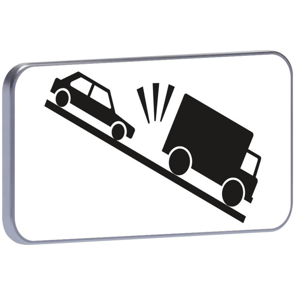 Panneau permanent M9j1 risque de collision véhicules lents en descente 700x350 c2 TALIAPLAST - 521536