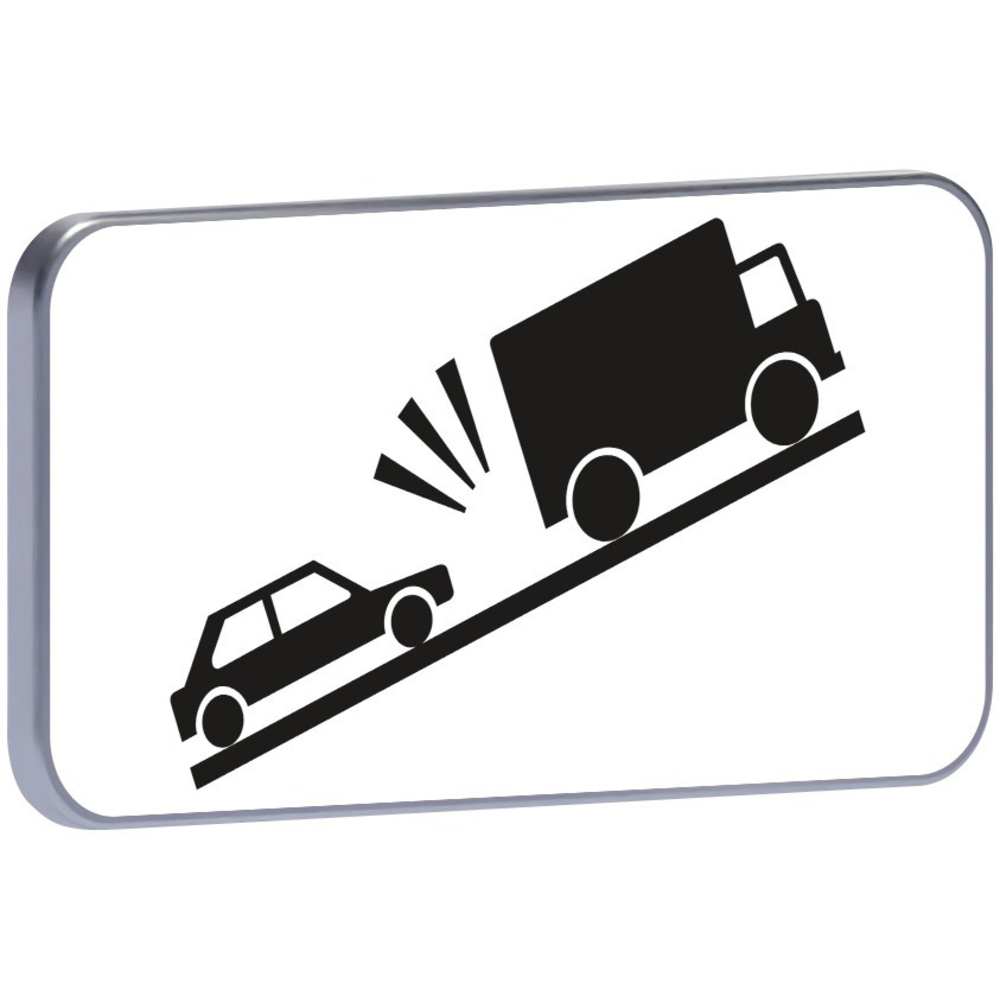 Panneau permanent M9j2 risque de collision véhicules lents en montée 700x350 c2 TALIAPLAST - 521537