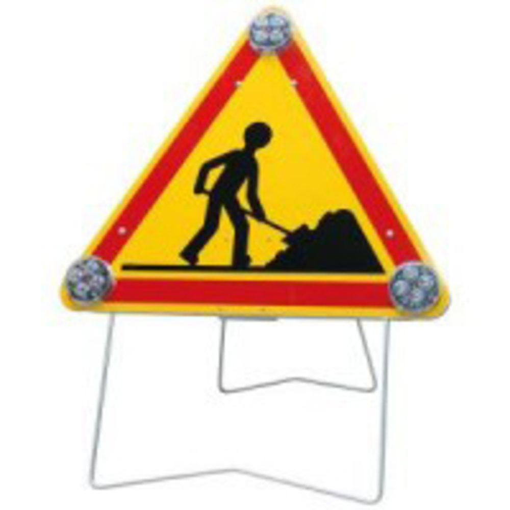 PANNEAU DE SIGNALISATION AK5 TRIFLASH 1000 MM 3 FEUX KC3 TALIAPLAST- 522064