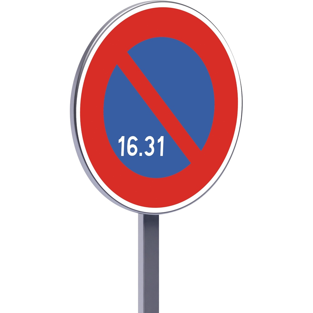 Panneau permanent B6a3 450 c1 stationnement interdit du 16 à la fin du mois TALIAPLAST - 522640