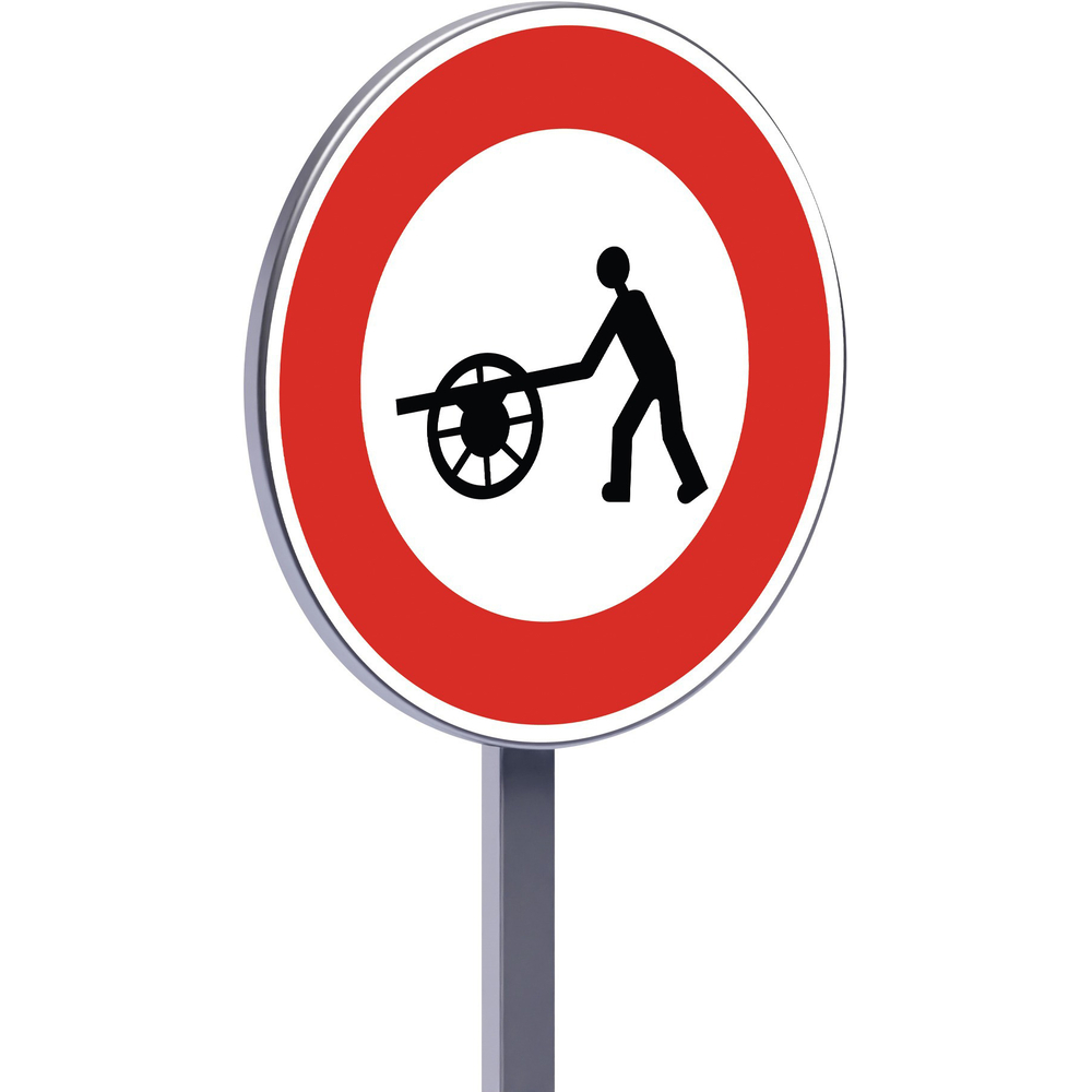 Panneau permanent B9e 650 c1 interdit aux voitures à bras TALIAPLAST - 522709