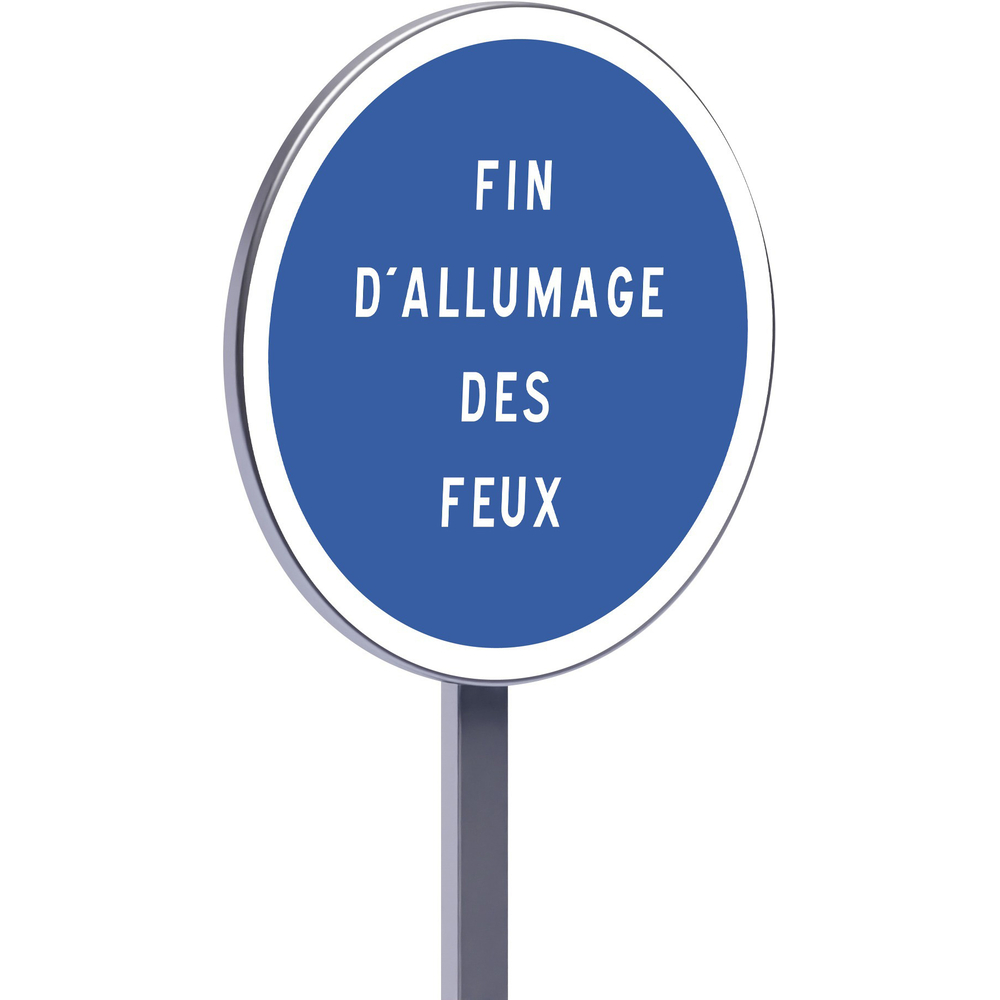 Panneau permanent B49 650 c1 fin d'allumage des feux TALIAPLAST - 522738