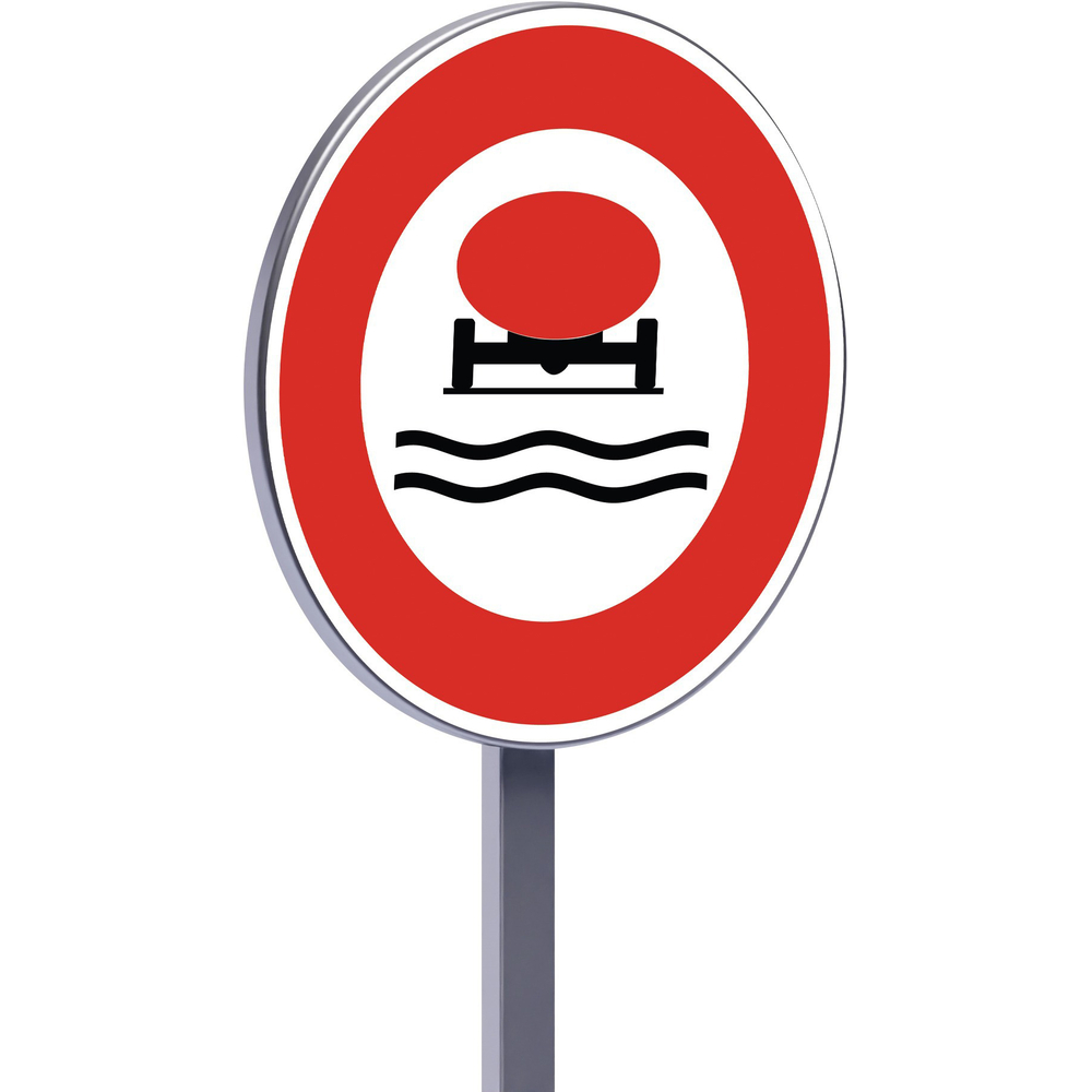 Panneau permanent B18b 650 c2 interdit aux véhicules transportant des marchandises polluantes TALIAPLAST - 522768