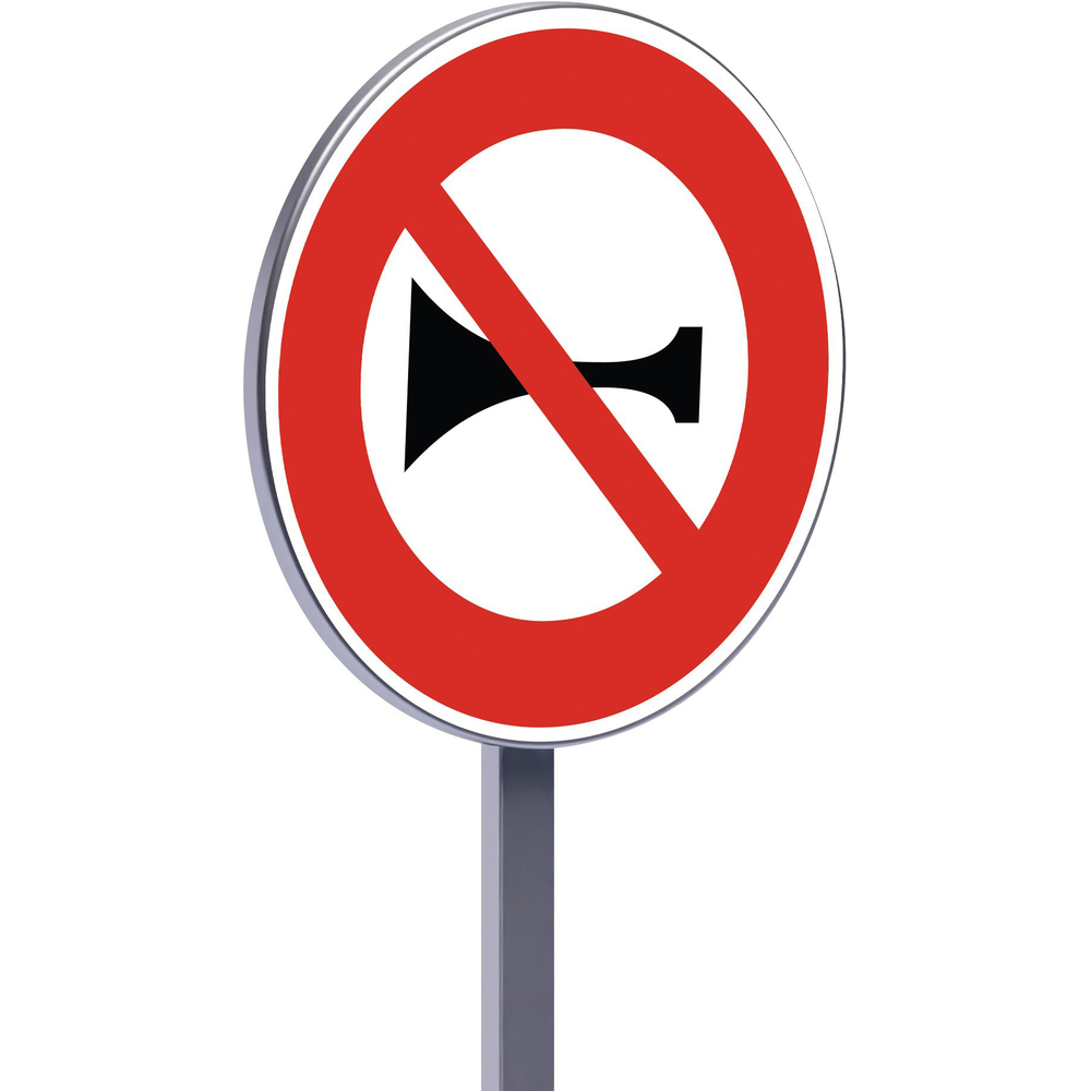 Panneau permanent B16 850 c1 signaux sonores interdits TALIAPLAST - 522816