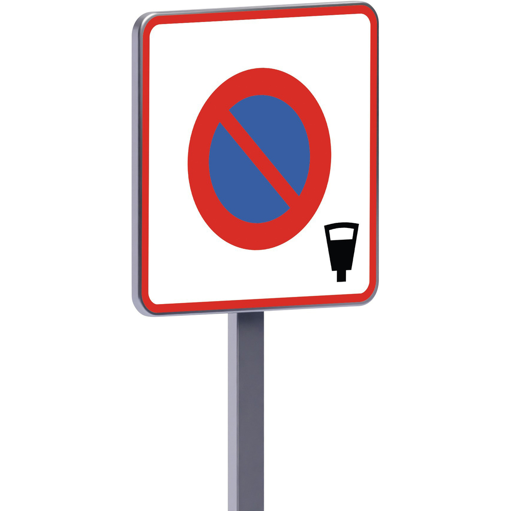 Panneau permanent B6b4 500x500 c1 entrée d'une zone à stationnement payant TALIAPLAST - 522904