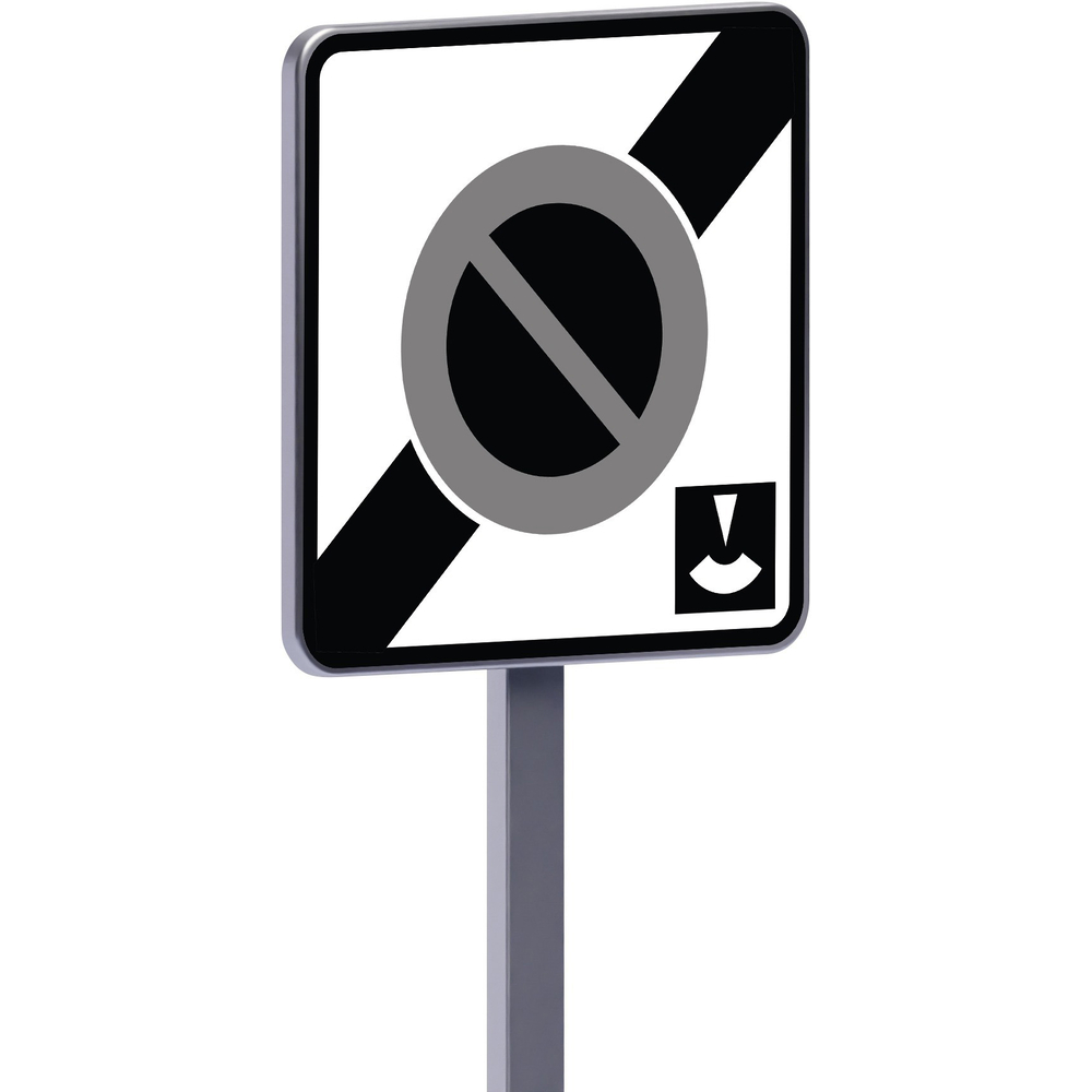 Panneau permanent B50c 500x500 c2 sortie d'une zone à stationnement de durée limitée TALIAPLAST - 522948