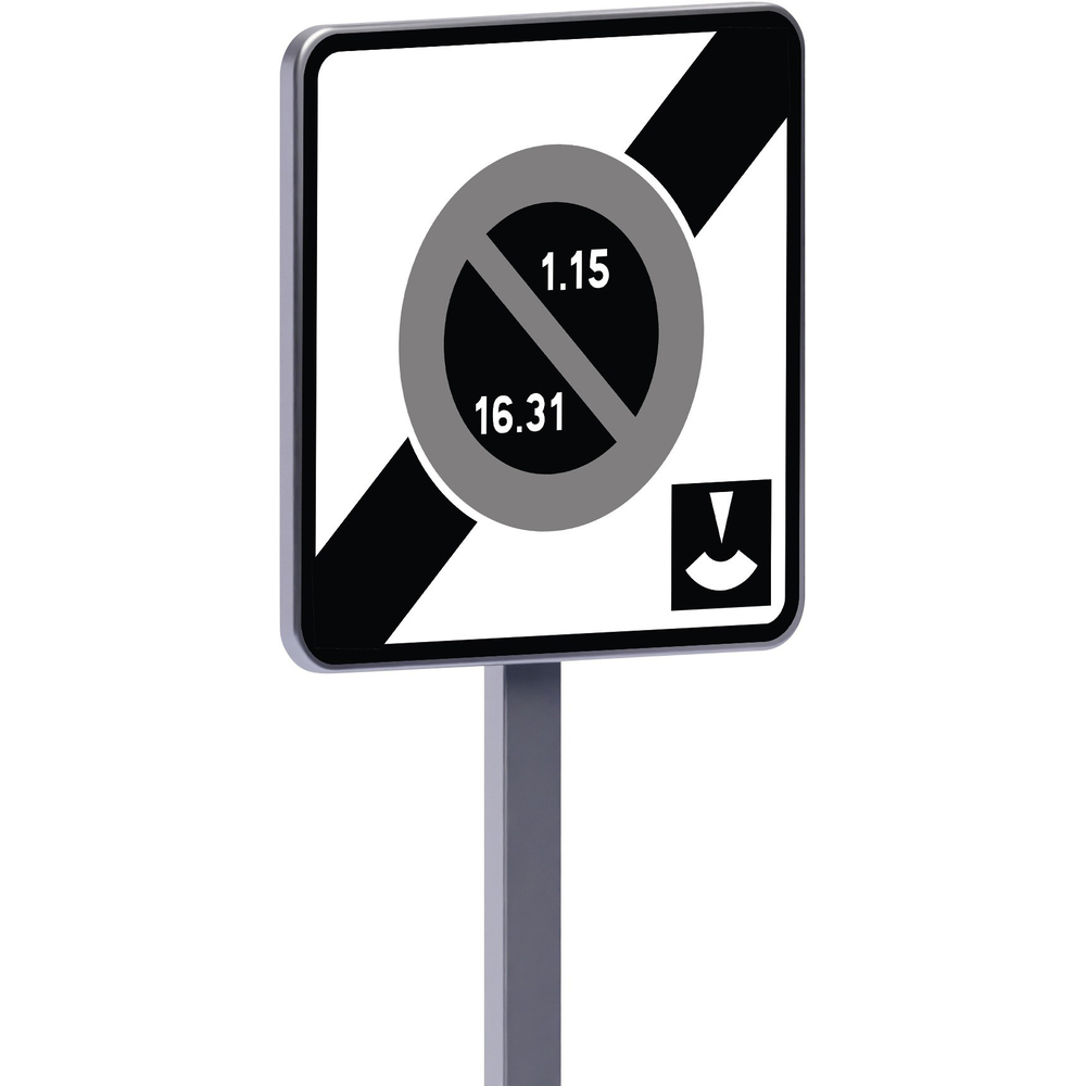 Panneau permanent B50e 700x700 c2 sortie zone de stationnement alt. semi mensuelle durée limitée TALIAPLAST - 522970