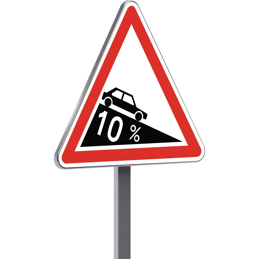 A16-1000-Classe 1-Descente dangereuse (spécifier le %) TALIAPLAST - 523219