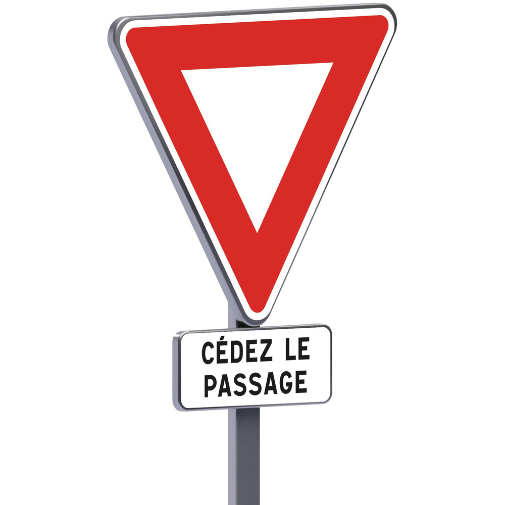 AB3a + M9c-1000-Classe 1-Cédez le passage TALIAPLAST - 523301