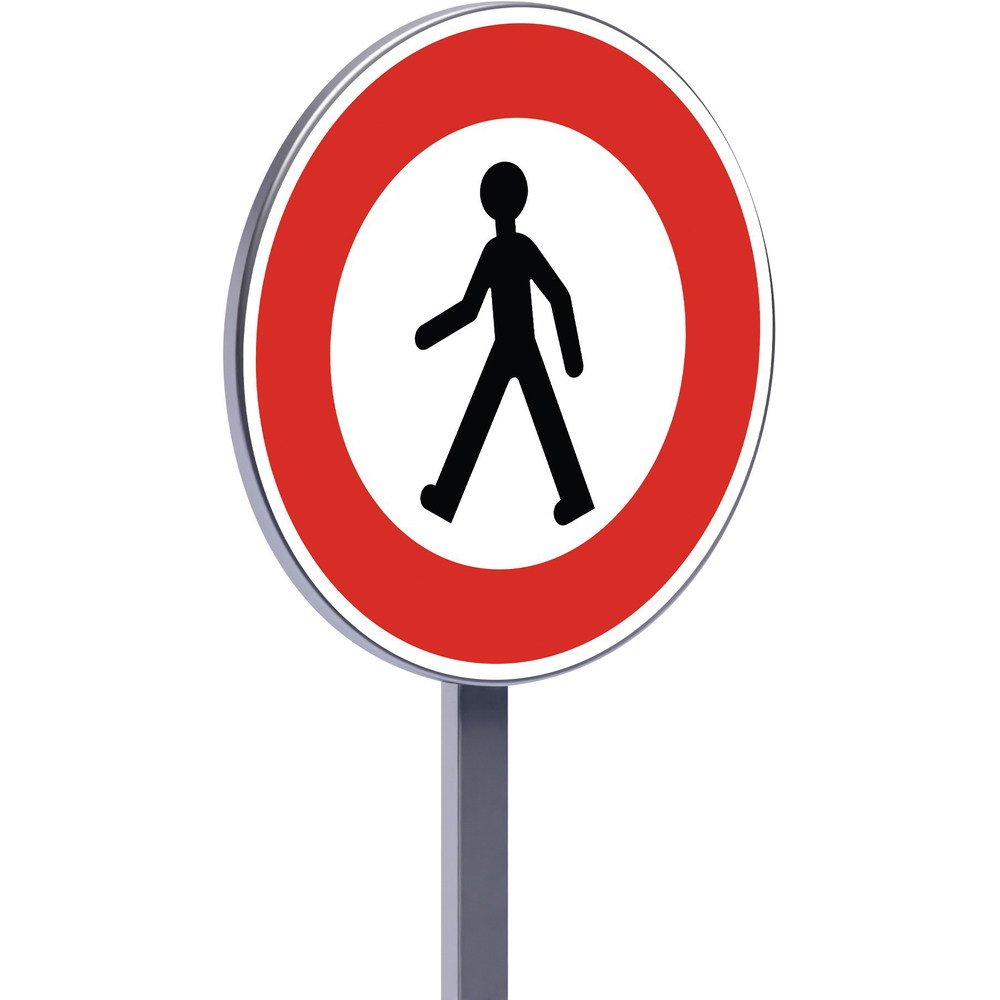 B9a-650-Classe 2-Accès interdit aux piétons TALIAPLAST - 523664