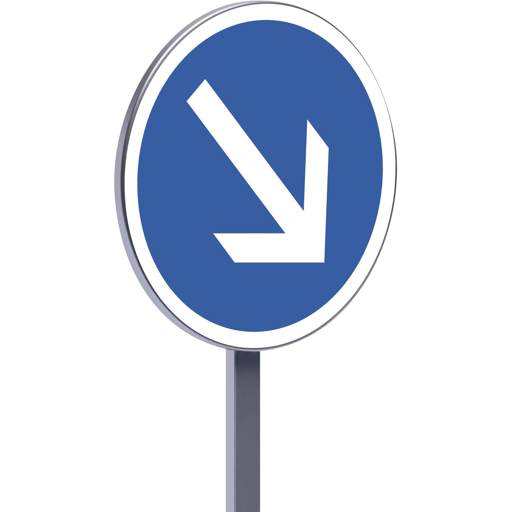 B21a1-650-Classe 2-Contournement obligatoire à droite TALIAPLAST - 523674